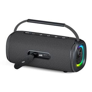 Rockmia 신선한 새로운 30W RGB 무선 블루투스 5.3 스피커 빛 EBS-617 방수 휴대용 스테레오 음악 Boombox