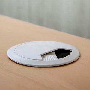 MO (10개) 회전형 전선캡 20p세트 60mm 그레이 책상캡 전선홀캡 테이블전선구멍 책상전선캡