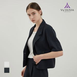 [비비올리비아] 버튼 크롭 자켓_VVCFU4M4381