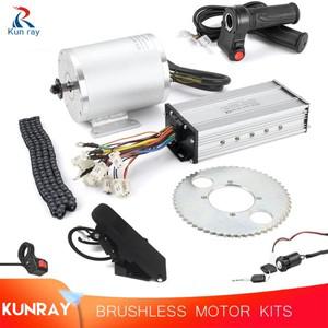 자전거모터 Kunray Ebike 변환 키트 모터용 DC 모터 브러시리스 컨트롤러 스쿠터 고카트 스피드 스로틀 포
