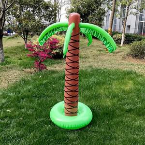 물놀이용품 대형 팽창식 스프링클러 야자수 시뮬레이션 코코넛 나무 PVC 사랑스러운 분수 장난감 워터 제트