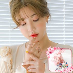 [헤스티아][+달콤한 벚꽃사탕패키지] 행복의 기준 반지+핑크선물포장+쇼핑백