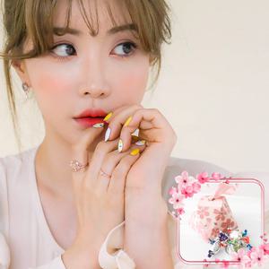 [헤스티아][+달콤한 벚꽃사탕패키지] 우리 함께 꽃피울 봄이 왔어요 반지+핑크선물포장+쇼핑백
