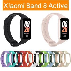 Xiaomi 스마트 밴드 8 액티브 팔찌 액세서리 용 실리콘 손목 시계 correa MiBand