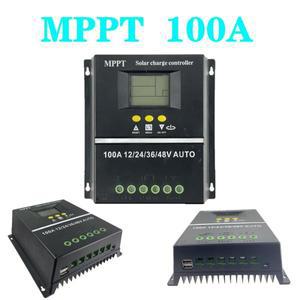 태양광 컨트롤러 광 충전 컨트롤러 100A 80A 60A MPPT 12V24V36V48V 자동 도구 오프 그리드 시스템용 PV 배