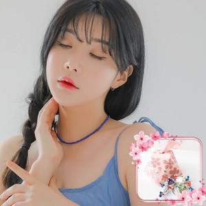 [ 달콤한 벚꽃사탕패키지] 바다처럼 푸른꿈을 꾸어요 목걸이 핑크선물포장
