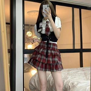 [피커]일본교복 교복몰 화이트 반팔퍼프