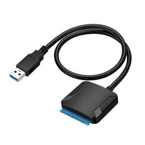 호환 지원 용 하드 HDD III 전원 어댑터 SATA-USB 3 5/2 5 케이블 SATA 변환기 드라이브 SSD 3 0 UASP 어댑터가있는 12V