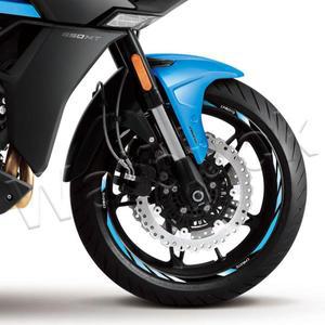 150NK 250SR 300NK 300SS/SR 400GT 650GT 오토바이 휠 스티커 17 림 스트라이프 데칼 액세서리