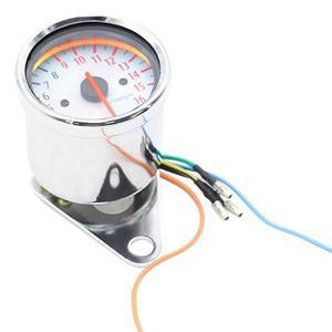 오토바이 타코미터 기계식 게이지  방수 속도계 12V 16000 RPM