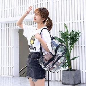 [라일리] Rly 여름가방 백팩 투명 비치백 블랙 클리어
