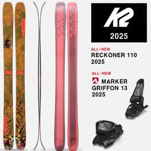 2425시즌 케이투 올마운틴 프리스타일 프리라이드 스키 K2 SKI RecKoner 110+GRIFFON 13 BK