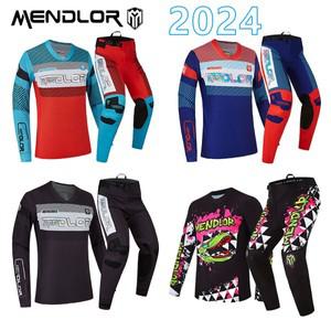 오토바이슈트 2025 MENDLOR 산악 자전거 오프로드 오토바이 레이싱 슈트 긴 소매 긴 바지 빠른 건조 통기성