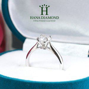 [하나다이아몬드]7부 랩다이아몬드 14k 18k 프로포즈링 결혼 반지 레이나 HNLDR073