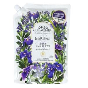 세이지 리필형 빨래 섬유 유연제 세제 세탁 액체세제 1.5L