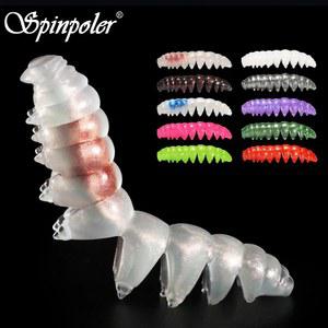 Spinpoler 불쌍한 벌레 소프트 미끼 TPR 세그먼트 바디 플로팅 민물 바닷물 농어 송어 강 바다 드롭샷 네드 낚시 태클