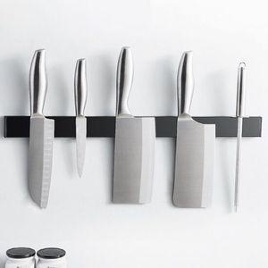 자석칼꽂이 칼걸이 스텐 칼블럭 50cm 자석 검정 칼거치대 자석칼걸이