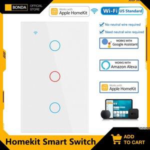 투야 스마트봇스마트 스위치 Wifi Apple Homekit 중립 없음 미국브라질 EU 표준 터치 센서 전등 벽 홈 Siri