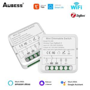 투야 스마트봇AUBESS Tuya ZigBee WiFi 스마트 조광기 스위치 모듈 차단기 Alexa Alice Google 홈 음성 타