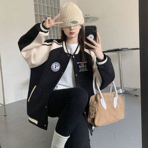 고품질 여성 바람막이 오버핏 자켓 점퍼 경량 야구 간절기 야구점퍼 오버핏자켓 (WFHLGYU)