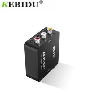 호환 HD 1080P AV to HDMI 호환 변환기 3RCA 어댑터 복합 CVBS AV2HDMI