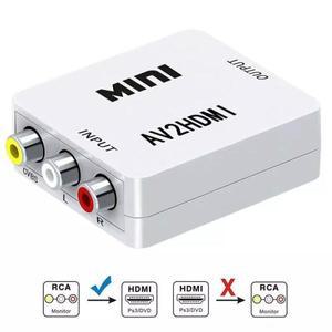 호환 RCA to HDMI 컨버터 미니 AV 어댑터 복합 CVBS HD RAC  비디오 TV PC PS2/3 VCR 1080P