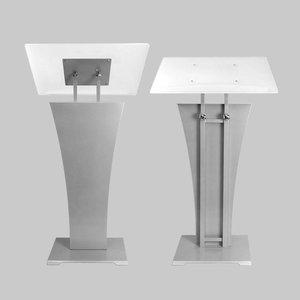 고품질 아스텔 화이트 메뉴판거치대 마스트 안내간판 600mm (WFHN5K5)