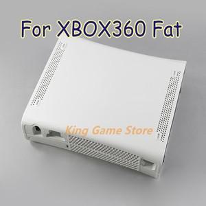Xbox 360 용 1set xbox 360 phat 게임 콘솔 용 지방 검정색 흰색 하우징 쉘 케이스 버튼이있는 하우징 쉘