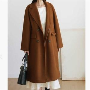 [오노마] ONM W20731 2컬러 우아한 루즈핏 모직 롱 코트 겨울코트  9015216)