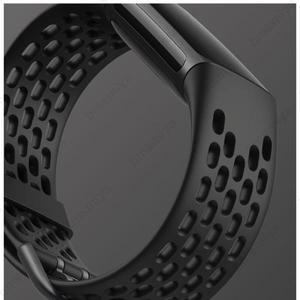 Fitbit Charge 6 5 시계 교체 밴드 통기성 손목 벨트 용 1PCS 실리콘 스트랩