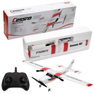 Fx801 원격 제어 항공기 2 채널 Cessna 고정 날개 모델 호환 Crashworthy 폼 글라이더