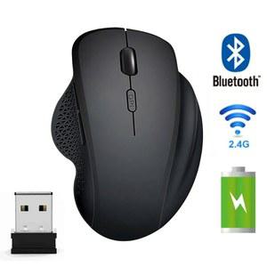 마우스용 공학적 4G 광학 DPI 무소음 6 버튼 블루투스 PC 크롬북 마우스 무선 가지 1600 인체 2 조절 노트북 모드 가능