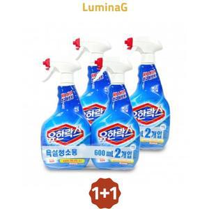 1+1 유한락스 욕실청소 락스 600ml 2세트 찌든때 제거