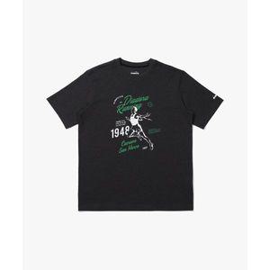 디아도라 빈티지 그래픽 코튼폴리 반팔 티셔츠 BLACK 288147