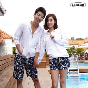 A칸쿤A 비치웨어/비치반바지/가디건/남자수영복/커플/여자/주니어/팬츠/후드