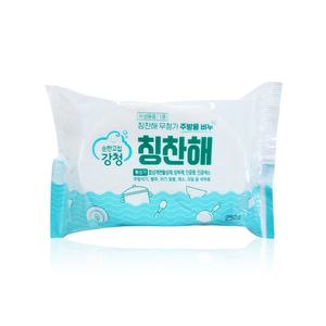 강청 주방비누 칭찬해 주방 비누 250g 10개 설거지 설겆이  천연 사각  EM 단비온 어성초  이강산닷컴