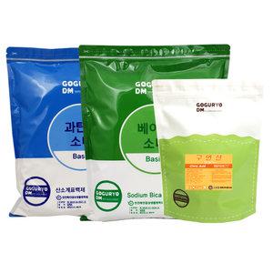 베이직 셋트(과탄산소다 5kg + 베이킹소다 5kg + 구연산 2kg = 12kg)