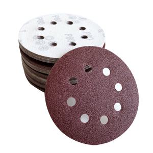 그라인더 샌딩페이퍼 125mm 8홀 원형사포 샌딩기 사포