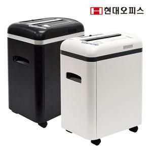 [현대오피스] 중형 문서세단기 PK-7012+오일 최대 12매 파지함 16L 양방향투입구 블랙/아이보리 택1