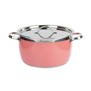 라리사 헤리티지 통5중 스텐 양수냄비 24cm 로즈핑크 X799, 1개