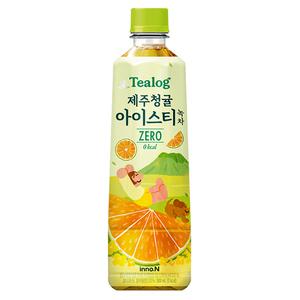 티로그 제주청귤 아이스티 녹차 제로칼로리 500ml x 24개