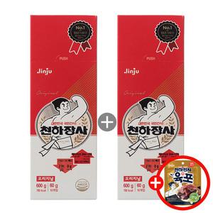 진주햄 천하장사 소세지 오리지날 600g (60gx10입) X2개 +육포15g