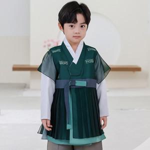 [보리보리/하랑한복]25년 설 신상 하랑한복 현무랑+복주머니 유아 아동 남아 한복