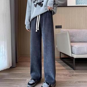 [BZJL7KNS_4C]쿨샵 기모안감 와이드팬츠 스포티 편한바지