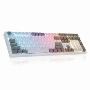 COX 엠프리스 RGB PBT 완전방수 무접점 게이밍 키보드 화이트 (35g)
