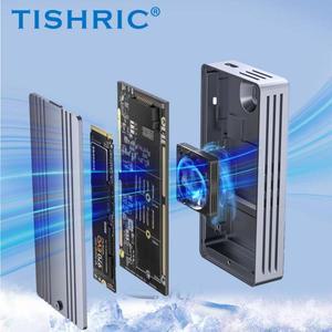 TISHRIC USB 40 SSD M2 NVME 외장 HD 케이스 알루미늄 합금 인클로저 지지대 2230 2242 하드 디스크 40Gbps