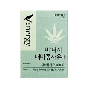 비너지 대마종자유 플러스 1000mg x 30캡슐