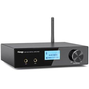 Facmogu DAP-23C 2.1CH 200W 가라오케 무선 블루투스 증폭기 수신기 w /서브우퍼 출력, HDMI ARC /광학 /MIC 입력, RMS 60Wx2 홈 시어터 오디오 스테레오 앰프 디지털 트레블 /베이스 /에코 /USB /RCA