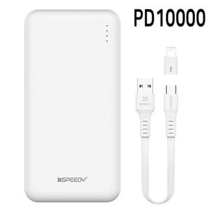 스피디 듀얼 10000 PD 3.0보조배터리 타입C-케이블 (8젠더) (SPE-2PQPPB100)