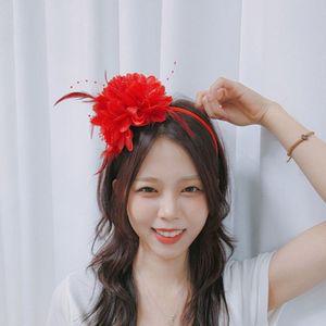 파티 머리띠 생일 브라이덜샤워 소품 브로치 웨딩